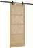 vidaXL Schiebetür natur und schwarz 86x211cm (3445511)