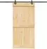vidaXL Schiebetür NARVIK 100x210cm, natur und schwarz (3445286)