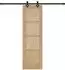 vidaXL Schiebetür natur und schwarz 61x198,5cm (3445512)