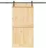 vidaXL Schiebetür NARVIK natürlich und schwarz 100x210cm (3445262)