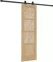 vidaXL Schiebet&uuml;r ORKDAL 61 x 198,5 cm Massives Kiefernholz Natur