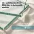 doporro Muranino-001 Glasschiebetür Komplettset Softclose 102,5x205cm, 8mm ESG, schwarz gebürstet (Muranino-001)