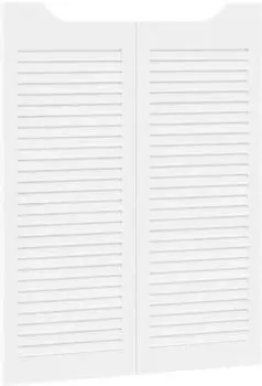vidaXL Schwingt&uuml;ren 2 Stk. 100x40cm, Kiefernholz, wei&szlig; (42047178)