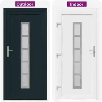 vidaXL Vordert&uuml;r anthrazit 108x208cm PVC (3445722)