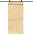 vidaXL Schiebetür NARVIK natürlich und schwarz 100x210cm (3445274)