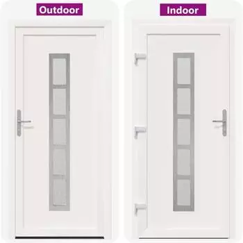 vidaXL Haust&uuml;r wei&szlig; 98x200cm PVC (3445712)