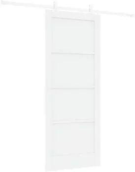 vidaXL Schiebet&uuml;r wei&szlig; 83x202cm massives Kiefernholz (3445533)