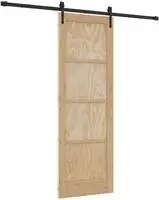 vidaXL Schiebet&uuml;r ORKDAL 73,5 x 211 cm Massives Kiefernholz Natur