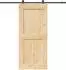 vidaXL Schiebetür NARVIK natürlich und schwarz 100x210cm (3445322)