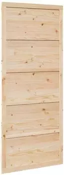 vidaXL Scheunent&uuml;r Massivholz Kiefer natur 100x2,5x208cm (42047135)