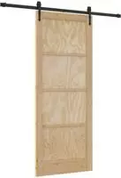 vidaXL Schiebet&uuml;r ORKDAL 86 x 211 cm Massives Kiefernholz