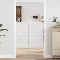 vidaXL Schwingt&uuml;ren 100 x 50 cm Massives Kiefernholz Wei&szlig;