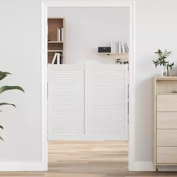 vidaXL Schwingt&uuml;ren wei&szlig;, massives Kiefernholz, 100x50cm (42047183)