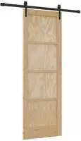 vidaXL Schiebet&uuml;r ORKDAL 73,5 x 211 cm Massives Kiefernholz Natur