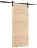 vidaXL Schiebetür massives Kiefernholz, natur, 100x208cm (3445625)