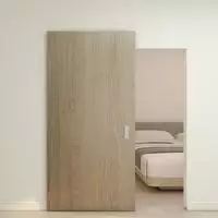 Inova Holzschiebet&uuml;r Eiche Komplettset 103 x 210 cm mit unsichtbarem Beschlag &