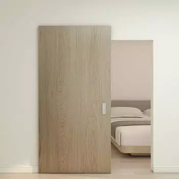 Inova Holzschiebet&uuml;r Eiche 1030x2100mm Softclose, unsichtbare Laufschiene