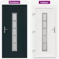 vidaXL Vordert&uuml;r Anthrazit 98 x 200 cm PVC