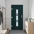 vidaXL Haustür 98x200cm, PVC, anthrazit (3445736)