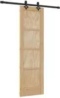 vidaXL Schiebet&uuml;r ORKDAL 61 x 198,5 cm Massives Kiefernholz Natur