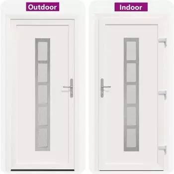 vidaXL Haust&uuml;r wei&szlig; 98x200cm PVC (3445716)