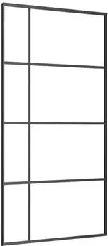 vidaXL Schiebet&uuml;r ESG-Glas und Aluminium 102,5x205cm wei&szlig; (151686)