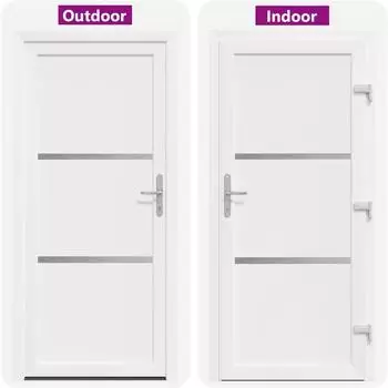 vidaXL Haust&uuml;r wei&szlig; 98x200cm PVC (3445732)