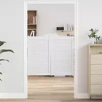vidaXL Schwingt&uuml;ren 2 stk. 90 x 50 cm Massives Kiefernholz Wei&szlig;
