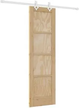 vidaXL Schiebet&uuml;r Innent&uuml;r aus Holzwerkstoff und Glas, schwarz