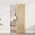 vidaXL Schiebetür Innentür aus Holzwerkstoff und Glas, schwarz