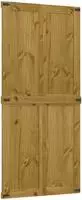 vidaXL Scheunent&uuml;r CORONA 90 x 210 cm Massives Kiefernholz Honigbraun