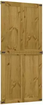 vidaXL Corona Scheunent&uuml;r 90x210cm Kiefernholz honigbraun (42021181)