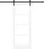 vidaXL Schiebetür ORKDAL weiß und schwarz 83x211cm