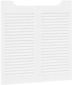 vidaXL Schwingtüren 2 Stk. 80x40cm, Kiefernholz massiv, weiß (42047174)