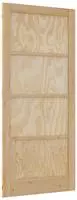 vidaXL Interior T&uuml;r 93 x 211 cm Sperrholz Natur