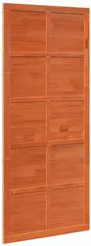 vidaXL Scheunent&uuml;r Massives Kiefernholz wachsbraun 80x2,5x208cm (42047151)