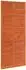 vidaXL Scheunentür Massives Kiefernholz wachsbraun 80x2,5x208cm (42047151)