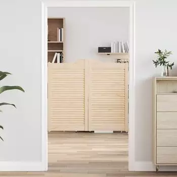 vidaXL Schwingt&uuml;ren 2 Stk. 90x50cm massives Kiefernholz natur (42047170)