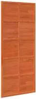 vidaXL Scheunent&uuml;r Wachsbraun 90 x 208 cm Massives Kiefernholz