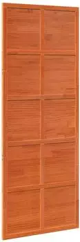 vidaXL Schiebetür Scheunentor Kiefernholz wachsbraun 80x208cm (860858)