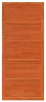 vidaXL Scheunent&uuml;r 80 x 2,5 x 208 cm Massives Kiefernholz Wachsbraun