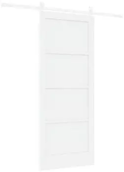 vidaXL Schiebet&uuml;r ORKDAL 83x202cm, Kiefernholz massiv, wei&szlig;