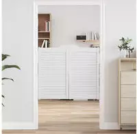 vidaXL Schwingt&uuml;ren 90 x 50 cm Massives Kiefernholz Wei&szlig;