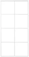 vidaXL Schiebet&uuml;r ESG Glas und Aluminium mattiert 102,5x205 cm Wei&szlig;