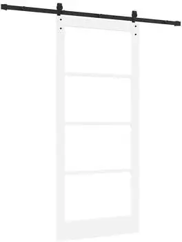 vidaXL Schiebet&uuml;r ORKDAL wei&szlig; und schwarz 93x211cm