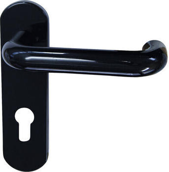 ALPERTEC Kurzschildgarnitur Nylon schwarz PZ für Zimmertüren