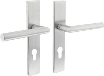 Intersteel Langschildgarnitur 90° Winkel eckig PZ 72 mm edelstahl gebürstet