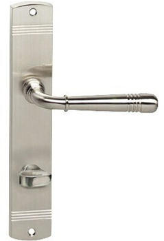 Intersteel Langschildgarnitur Emily WC 78 mm nickel gebürstet