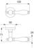 ALPERTEC Rosettengarnitur Nany messing/porzellan weiß PZ für Profilzylinder 2x Drücker für Zimmertüren