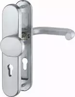 HOPPE Sicherheits-Wechselgarnitur PARIS DIN, Edelstahl - 42 - 47 mm , Nein , 42-47 mm